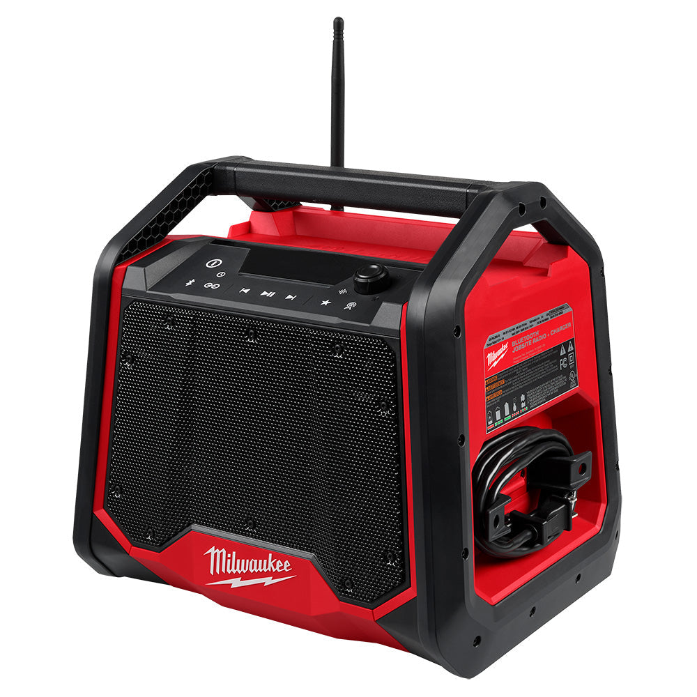 Milwaukee 2956-20 M18 Cordless Bluetooth Jobsite Radio + Charger (Tool Only)