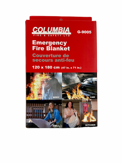 Columbia Fire & Safety 4' x 6' Emergency Fire Blanket