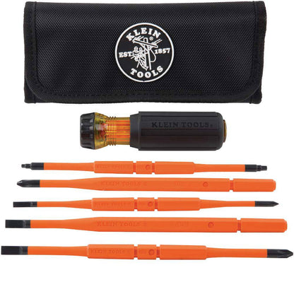 Klein Tools 32288 8-In-1 Insulated Interchangeable Screwdriver Set