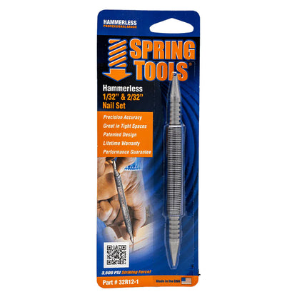 Spring Tools Double-Ended 1/32in - 2/32in Combination Nail Set