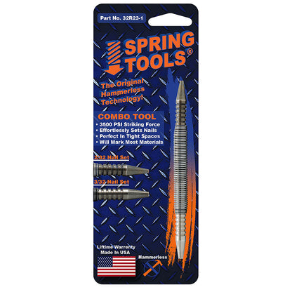 Spring Tools Double-Ended 2/32in - 3/32in Combination Nail Set