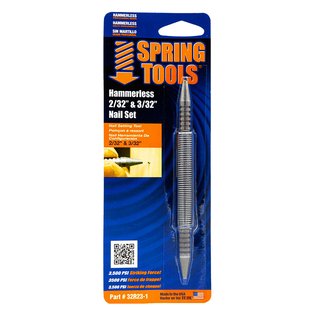 Spring Tools Double-Ended 2/32in - 3/32in Combination Nail Set