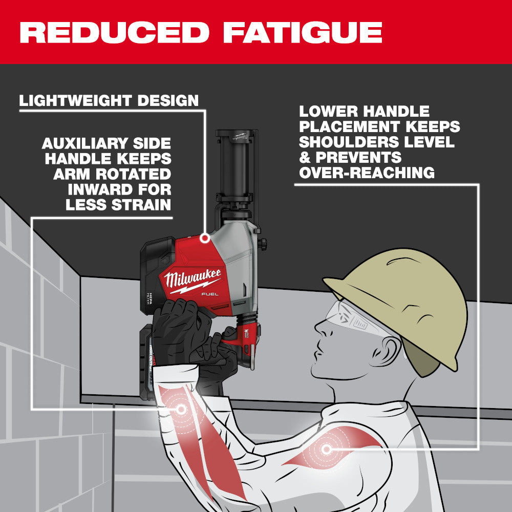Milwaukee 3311-22 M18 FUEL Cordless Brushless Overhead 5/8 Inch SDS Plus Rotary Hammer with Integrated Dust Extraction Kit