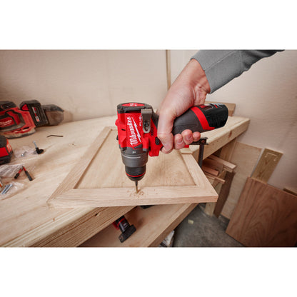 Milwaukee 3404-21 M12 FUEL Cordless Brushless 1/2in Hammer Drill/Driver Kit