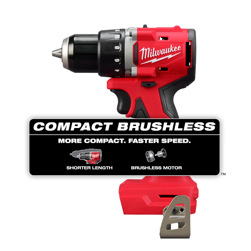 Milwaukee 3601-20 M18 Cordless Brushless 1/2 Inch Drill / Driver (Tool Only)