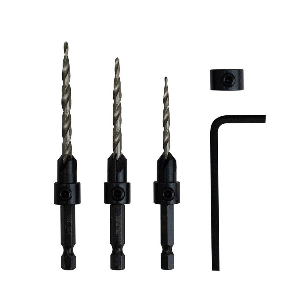 ROK 36239 4-Piece Wood Countersink Bit Set