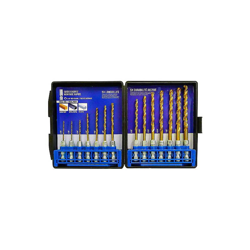 ROK 14pc Titanium Drill Bit Set