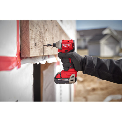 Milwaukee 3650-20 M18 Cordless Brushless Compact 1/4 Inch Hex Impact Driver (Tool Only)