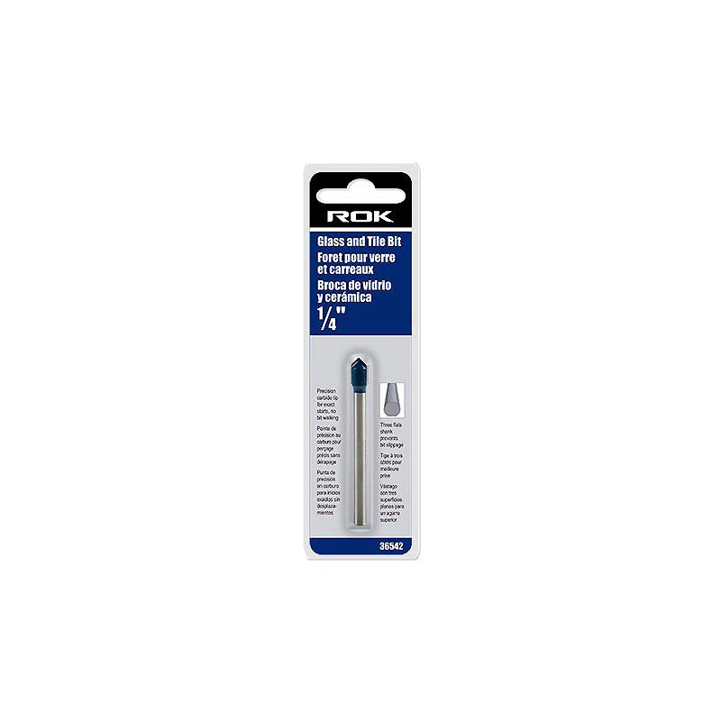 ROK 1/4in Glass and Tile Drill Bit