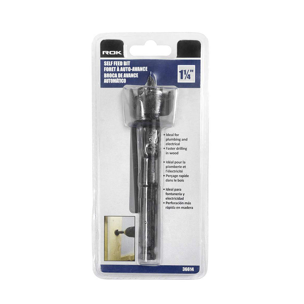 ROK 36614 1-1/4 Inch Self-Feed Drill Bit