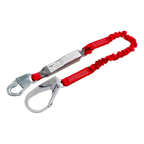3M 6' Shock Absorbing Pro Elastic Lanyard - Single Leg