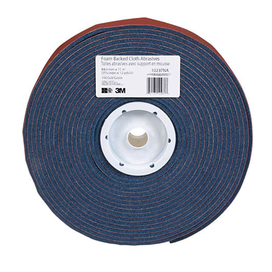 3M 100 Grit 5/16in x 12yd Drywall Foam Backed Cloth Abrasive