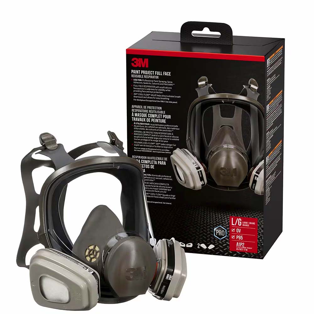 3M Full Face Spray Paint Respirator Large - 1 Kit