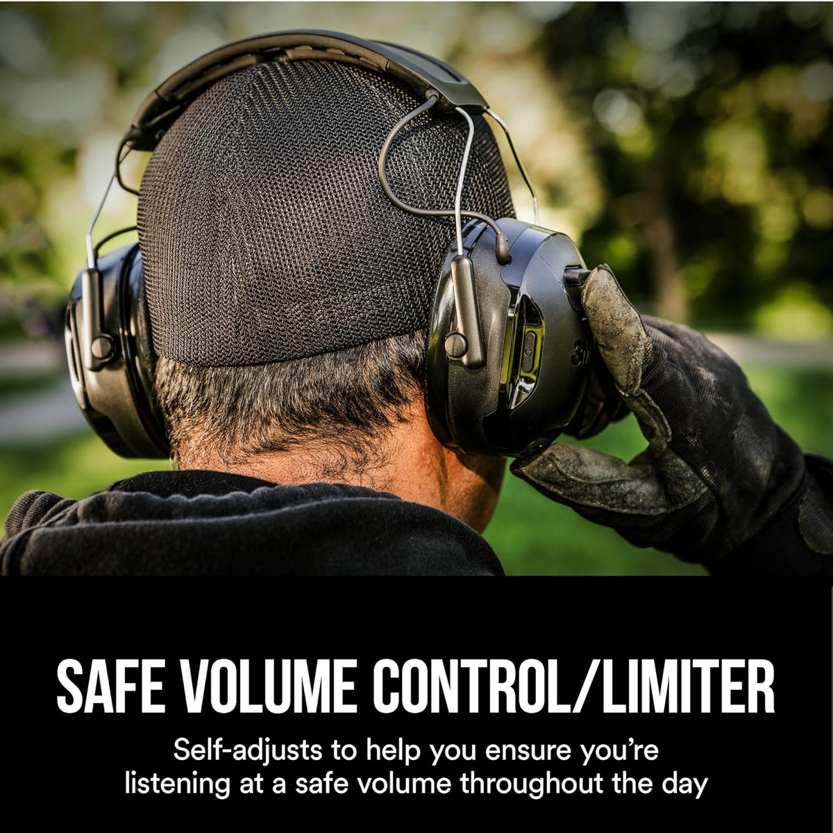 3M Worktunes Connect + Solar Wireless Hearing Protector with Bluetooth Technology