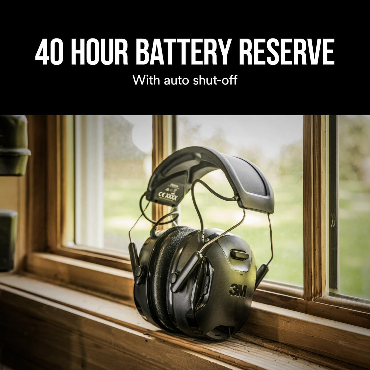 3M Worktunes Connect + Solar Wireless Hearing Protector with Bluetooth Technology