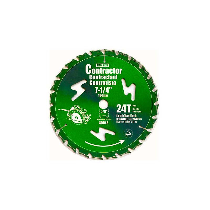 ROK 7-1/4in X 24T Contractor Framing Saw Blade with Anti-Kickback