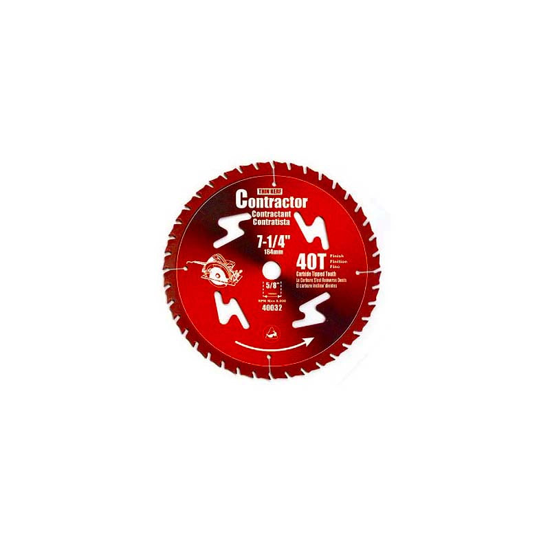 ROK 7-1/4in X 40T Contractor Finishing Saw Blade