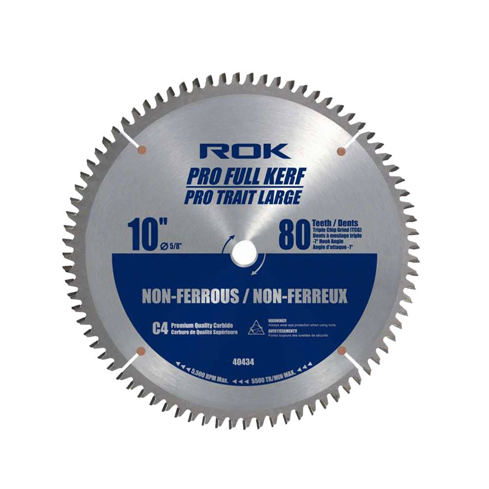 ROK 40434 10 inch 80 Teeth Pro Non-Ferrous Saw Blade