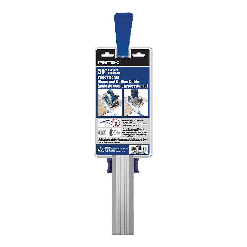 ROK Professional Clamp and Cutting Edge Guide with 50in Opening