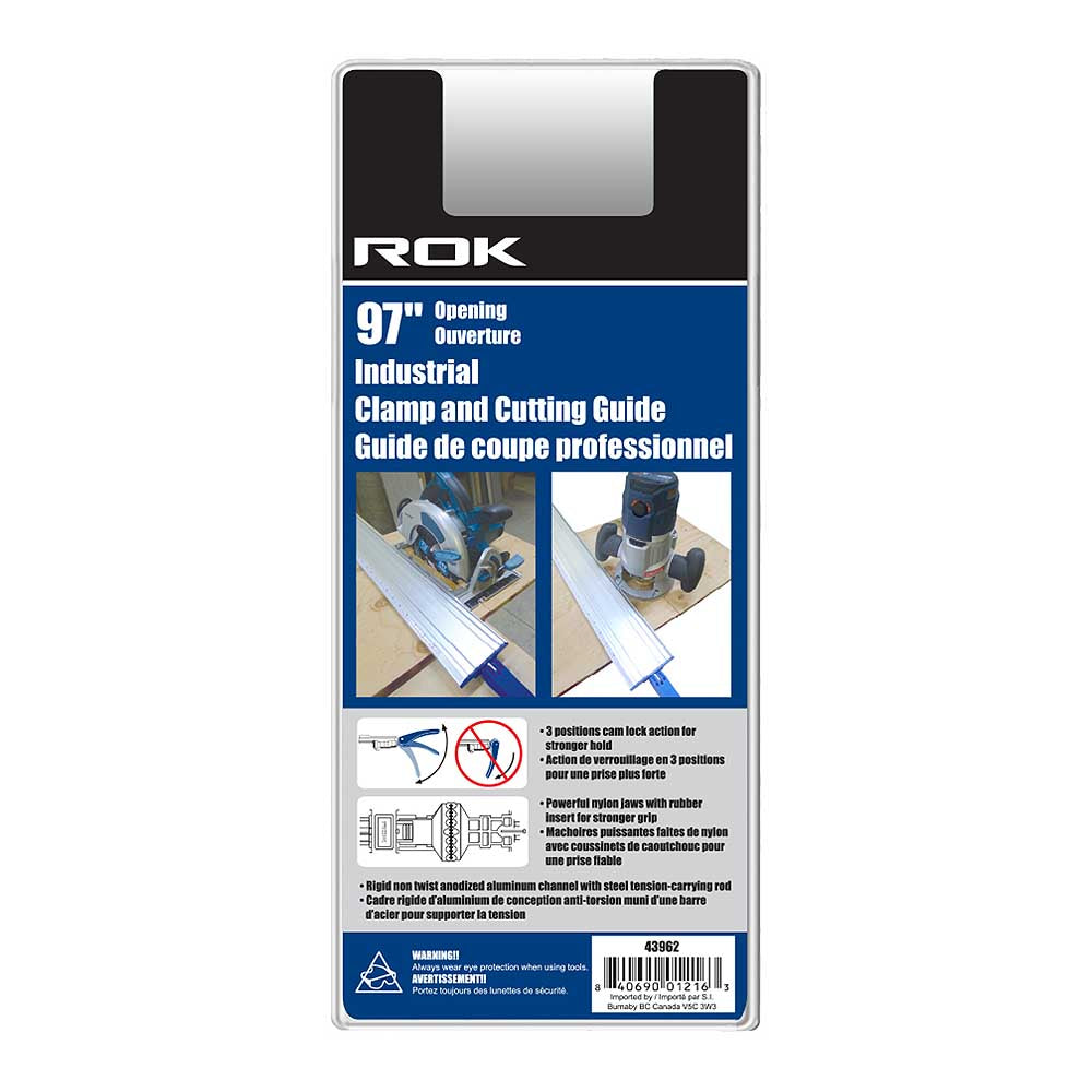 ROK 97in Professional Edge Industrial Clamp & Cutting Guide