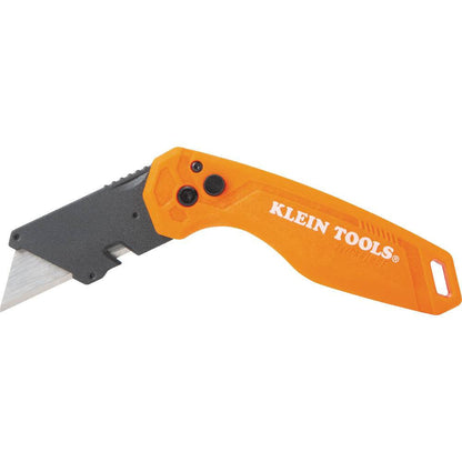 Klein Tools 44302 Foldable Utility Knife showing locked at optional working position