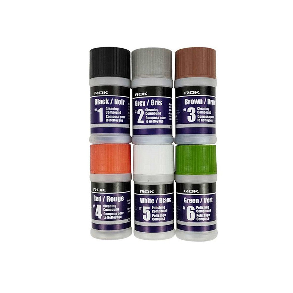 ROK 6pc Polishing Compound Set