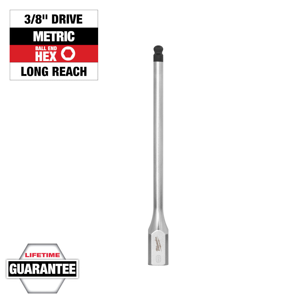 Milwaukee 6mm Long Ball End Hex Bit Socket with 3/8in Drive