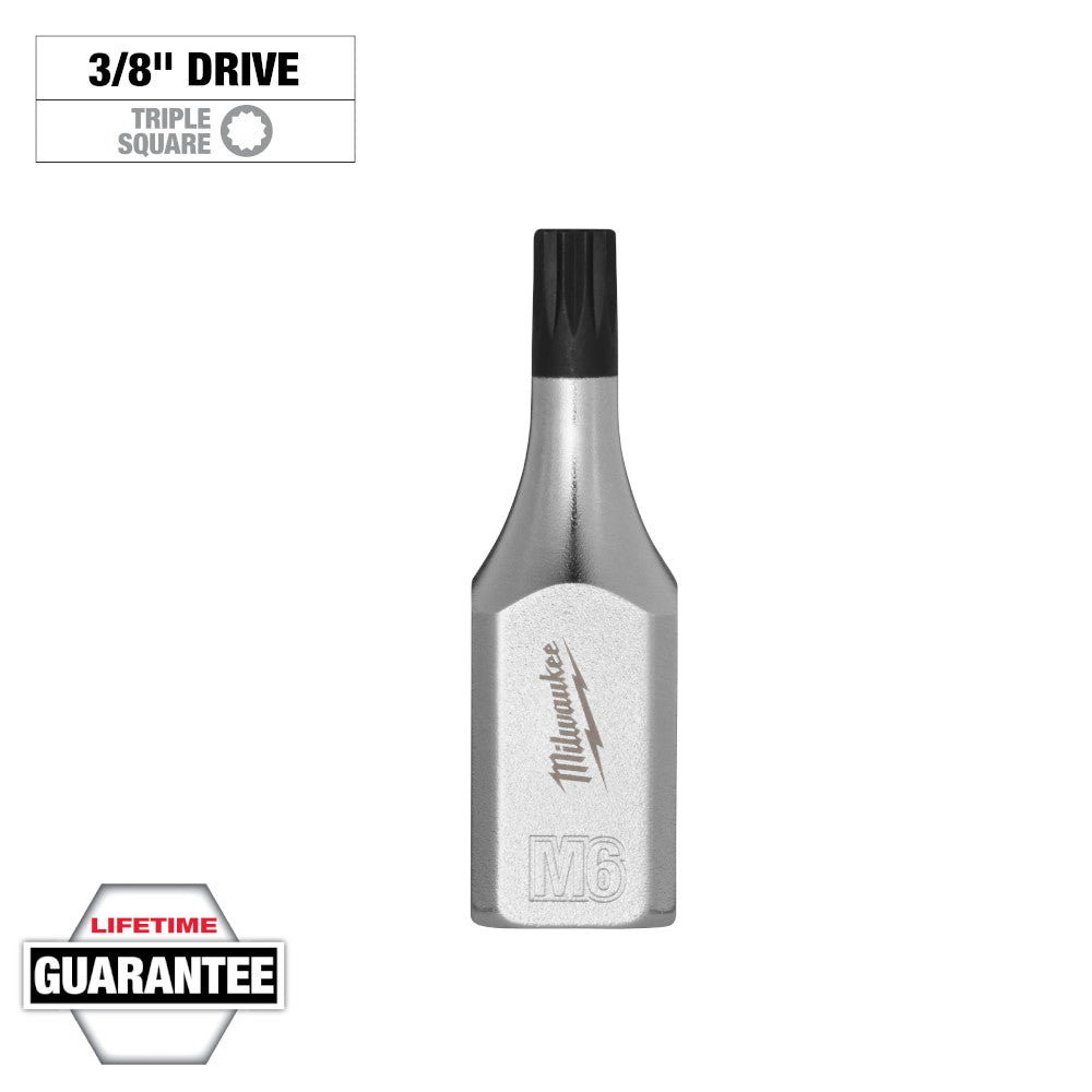 Milwaukee 6mm Triple Square Bit Socket with 3/8in Drive