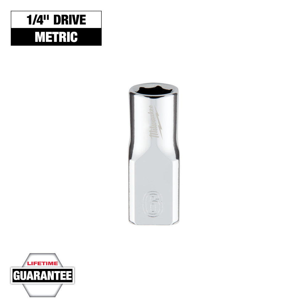 Milwaukee 6mm Socket with 1/4in Drive