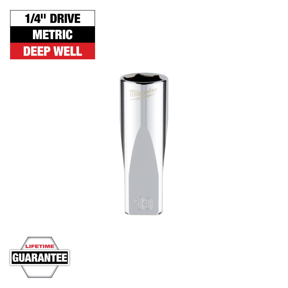 Milwaukee 13mm Deep Socket with 1/4in Drive