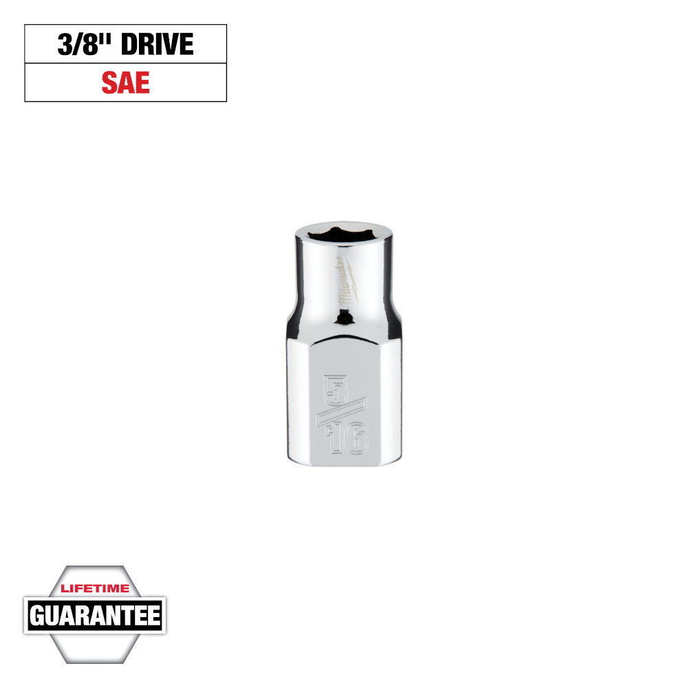 Milwaukee 5/16in SAE 6-Point Socket with 3/8in Drive