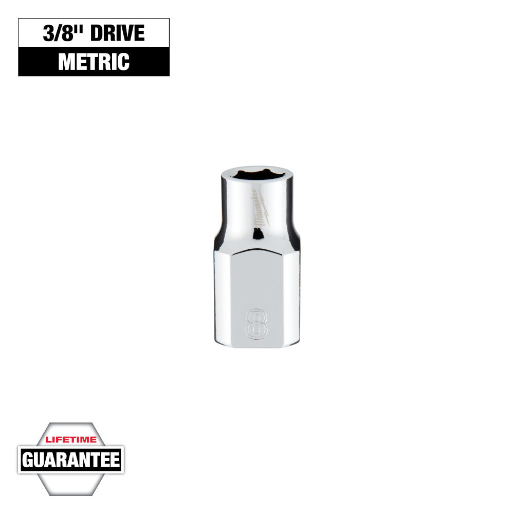 Milwaukee 8mm 6-Point Socket with 3/8in Drive