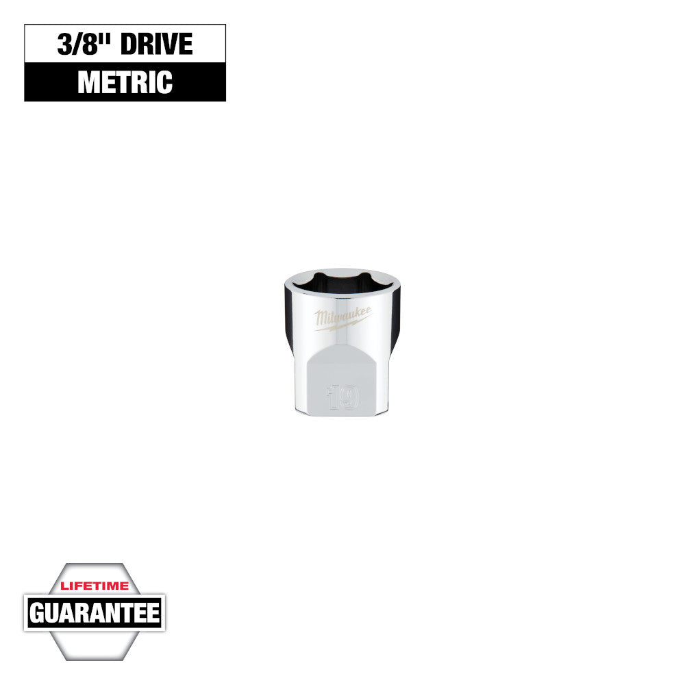 Milwaukee 19mm 6-Point Socket with 3/8in Drive