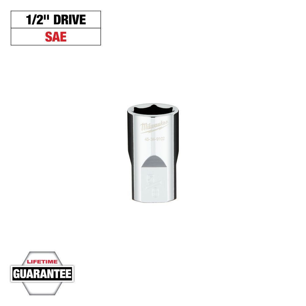 Milwaukee 5/8in 6-Point Socket with 1/2in Drive