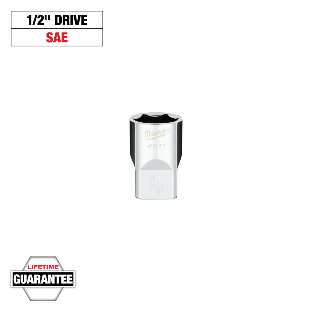 Milwaukee 3/4in 6-Point Socket with 1/2in Drive