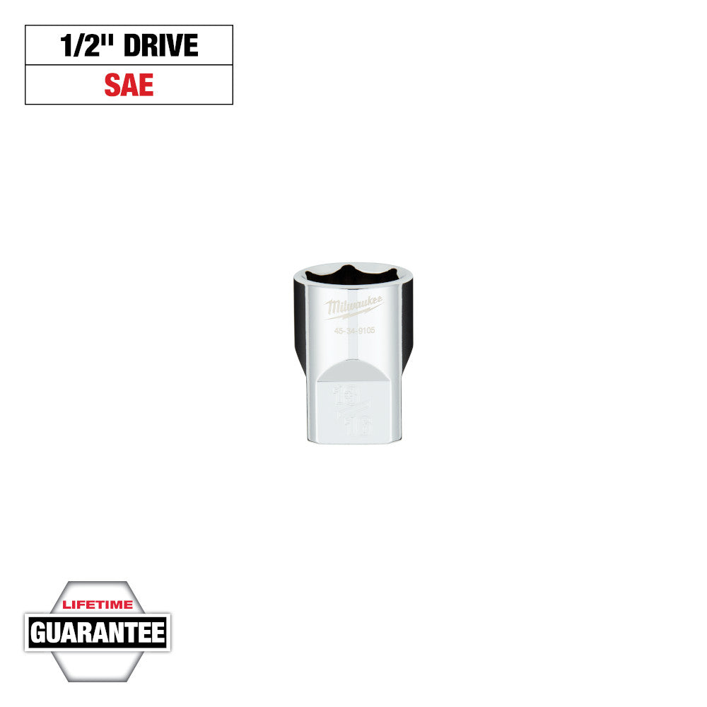 Milwaukee 13/16in 6-Point Socket with 1/2in Drive