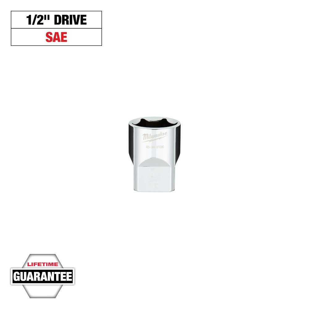 Milwaukee 7/8in 6-Point Socket with 1/2in Drive