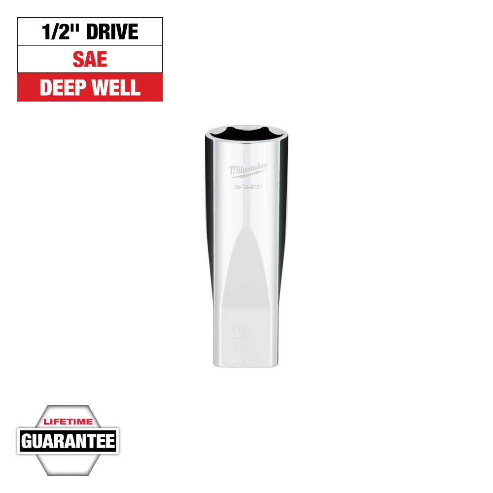 Milwaukee 13/16in Deep Socket with 1/2in Drive