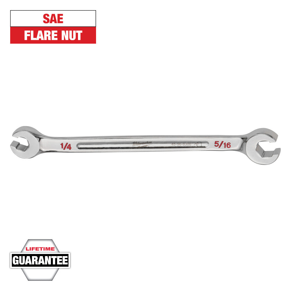 Milwaukee 1/4 x 5/16in Double End Flare Nut Wrench