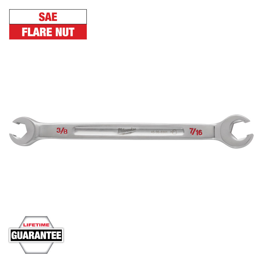Milwaukee 3/8 x 7/16in Double End Flare Nut Wrench