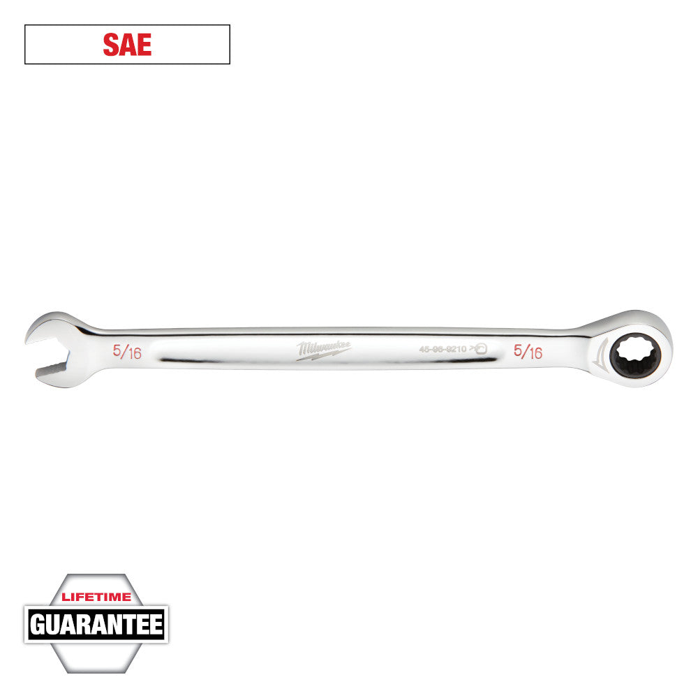 Milwaukee 5/16in SAE Ratcheting Combination Wrench