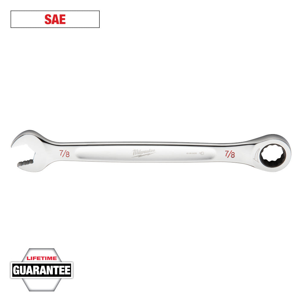 Milwaukee 7/8in SAE Ratcheting Combination Wrench