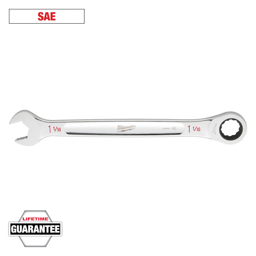 Milwaukee 1-1/16in SAE Ratcheting Combination Wrench