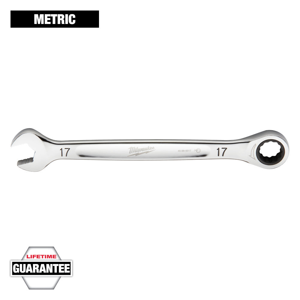 Milwaukee 17mm Metric Ratcheting Combination Wrench