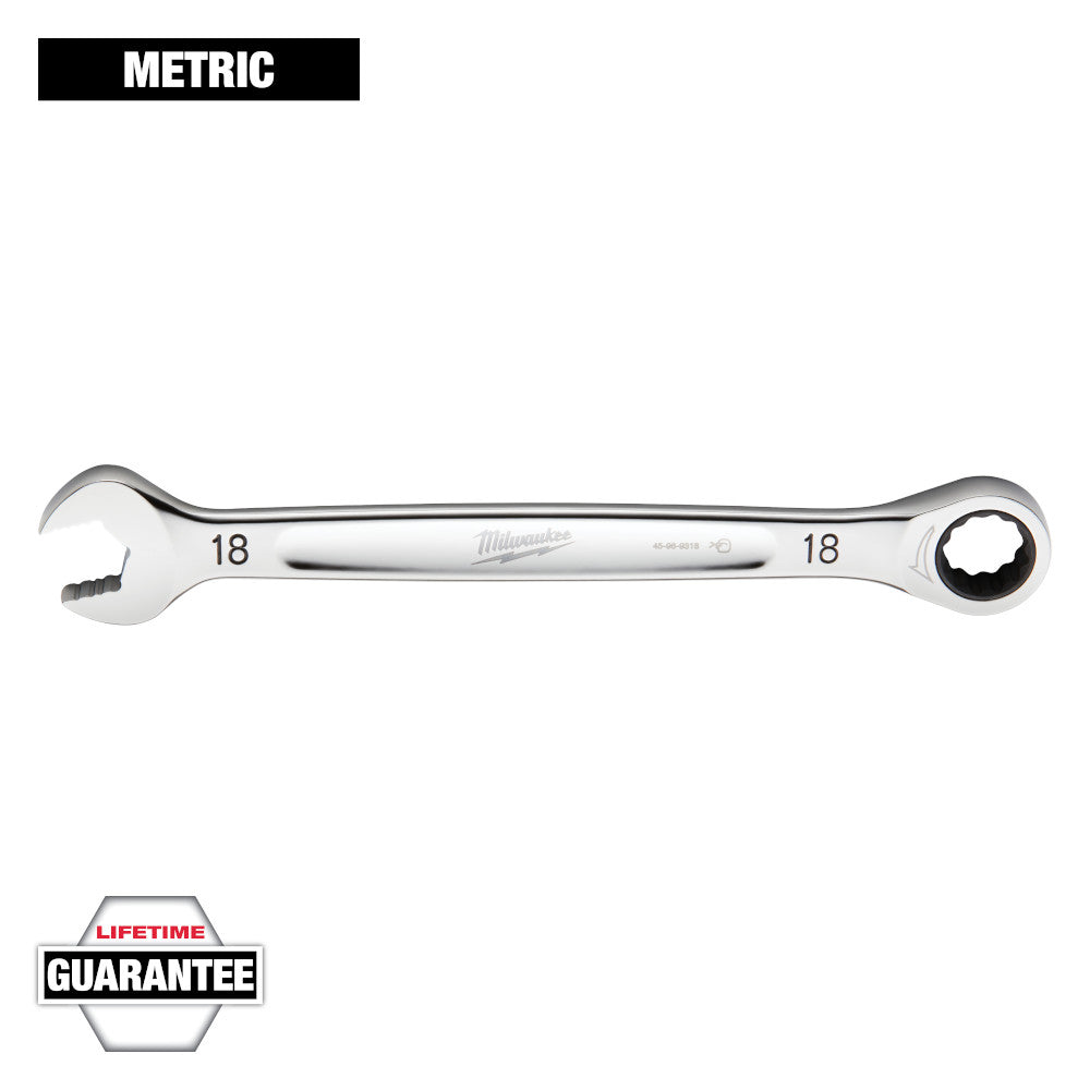 Milwaukee 18mm Metric Ratcheting Combination Wrench