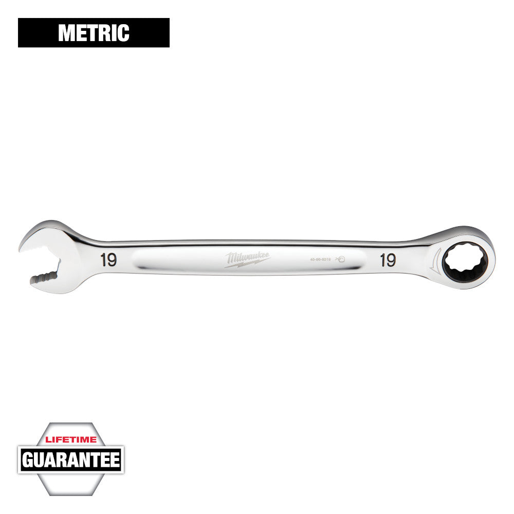 Milwaukee 19mm Metric Ratcheting Combination Wrench