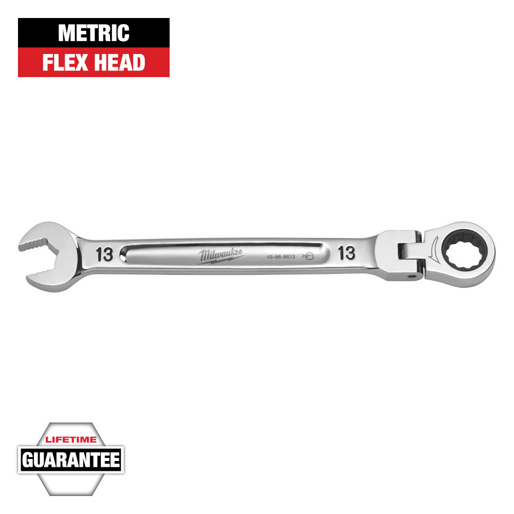 Milwaukee 13mm Metric Flex Head Ratcheting Combination Wrench