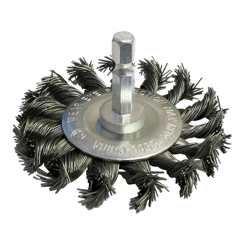 ROK 1in Knotted End Cup Brush - Coarse