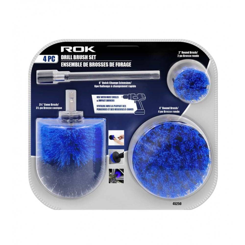 ROK 4pc Drill Brush Set