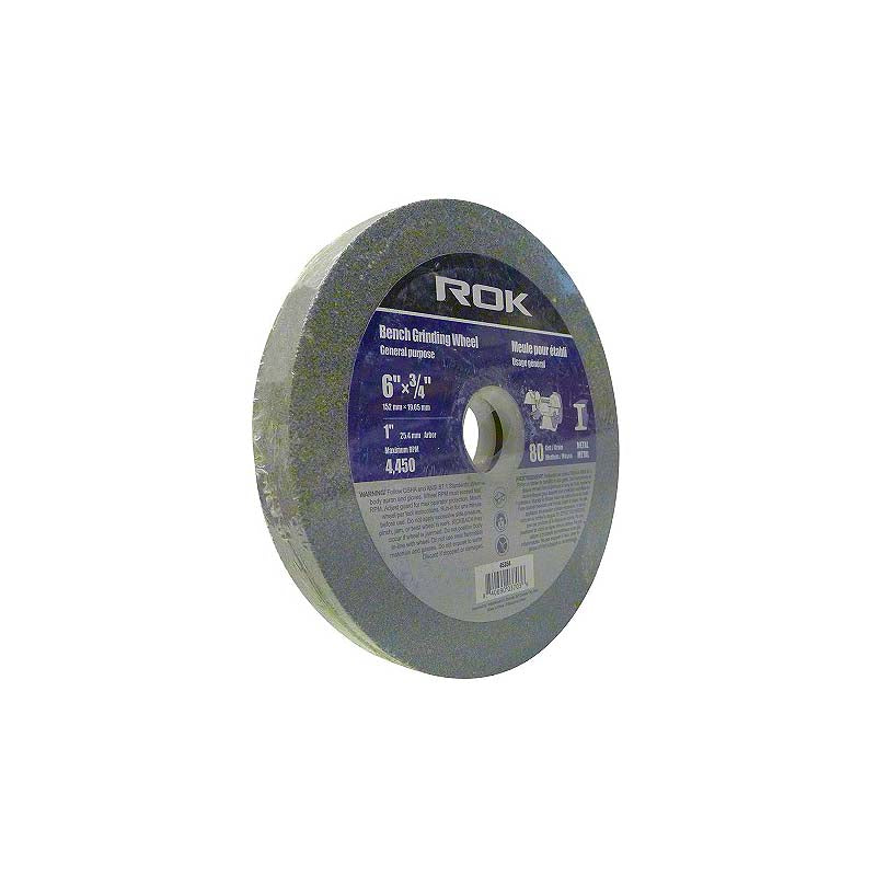 ROK 6in Bench Grinder Wheel - Medium Grit